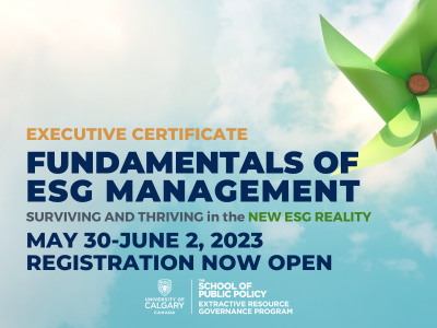 Executive Certificate in ESG Management - Spring 2023